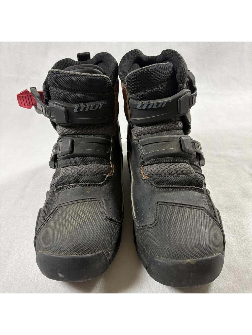 Thor Motocross Riding Boots Black Moto MX ATV Dirt Bike Mens 11 Fits